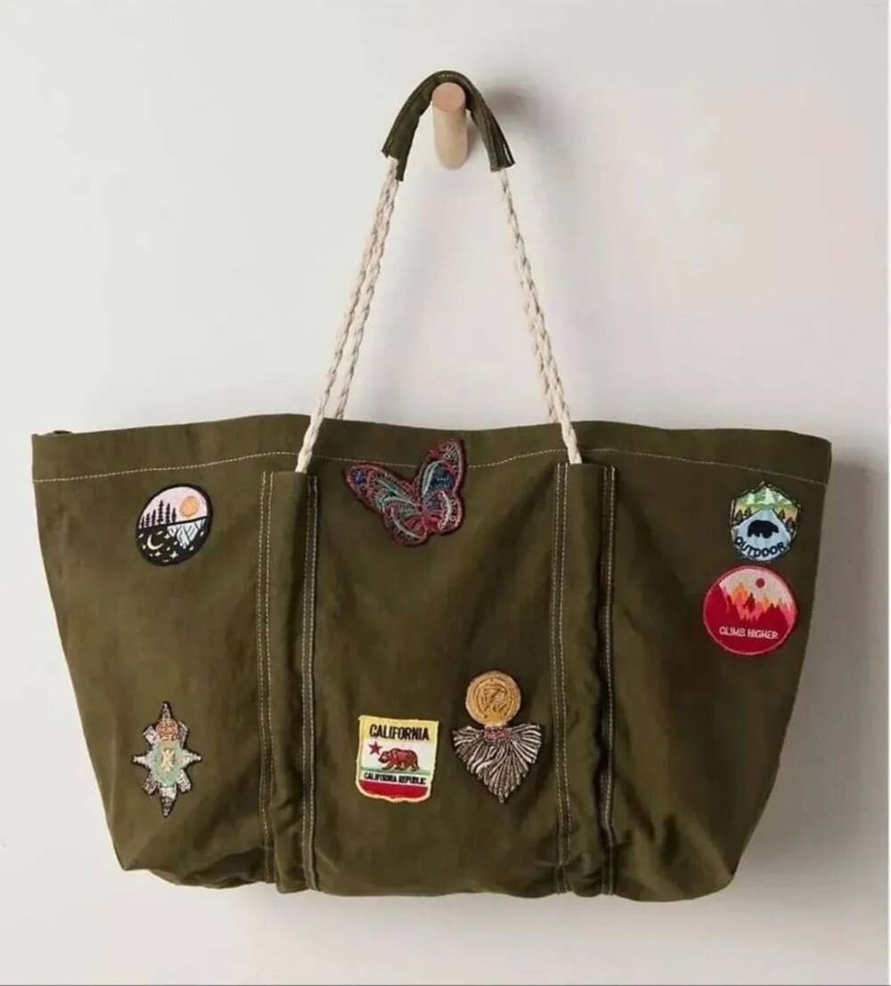 Free People Been There Badge Tote NWT R